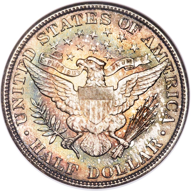 1905 Philadelphia Barber Half Dollar obverse showing Liberty portrait and LIBERTY headband
